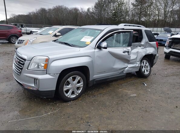 2GKFLPE36G6246862 2016 GMC TERRAIN Silver Առջևի ձախ երեք քառորդ տեսարան