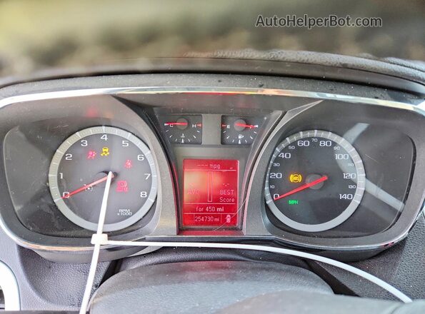 2GKFLUE33G6171472 2016 GMC TERRAIN White Widok zestawu wskaźników