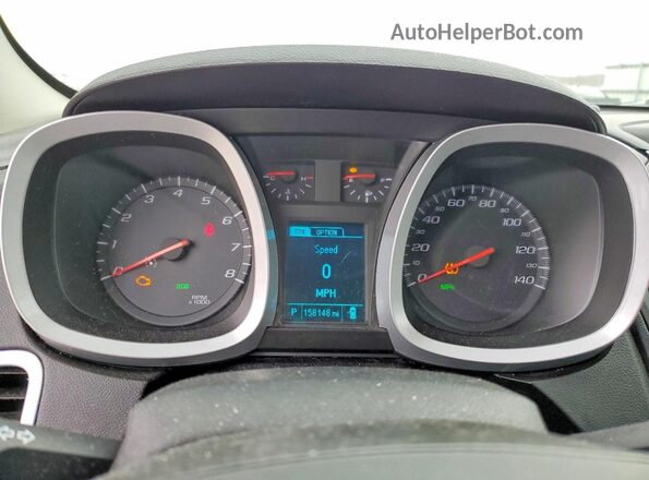 2GNALCEKXH1557318 2017 CHEVROLET EQUINOX White Instrument cluster view