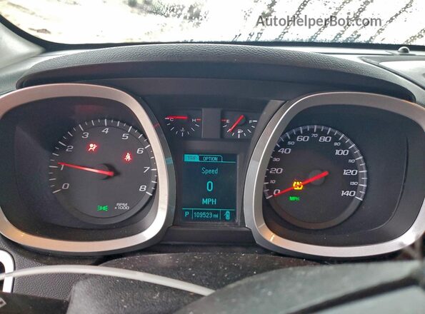 2GNFLFE34G6162018 2016 CHEVROLET EQUINOX Black Вид щитка приладів