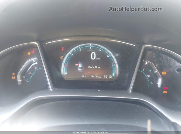 2HGFC1F36JH643203 2018 HONDA CIVIC Gray Вид задніх сидінь