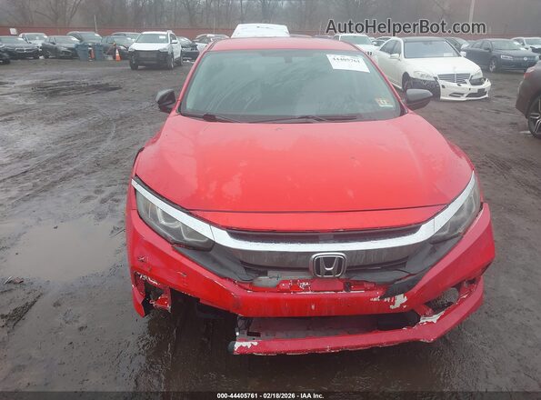 2HGFC2F53HH515664 2017 HONDA CIVIC Red Instrument cluster view
