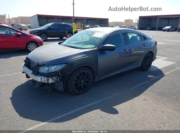 2HGFC2F55GH515812 2016 HONDA CIVIC Black Vista tres cuartos delantera izquierda