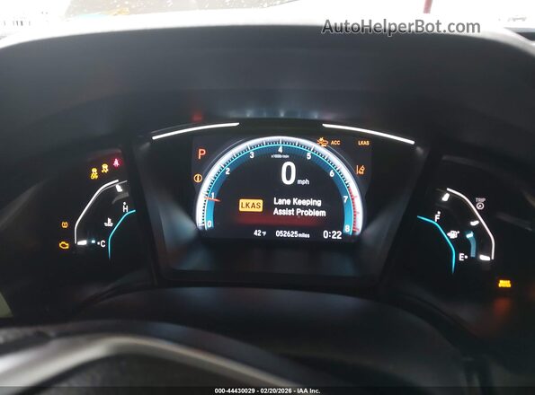 2HGFC2F60KH531952 2019 HONDA CIVIC White Vista de los asientos traseros