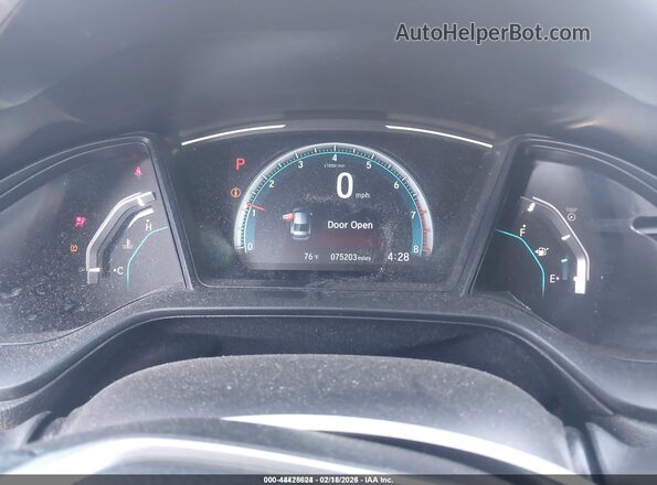 2HGFC2F63KH582104 2019 HONDA CIVIC Silver უკანა სავარძლების ხედი