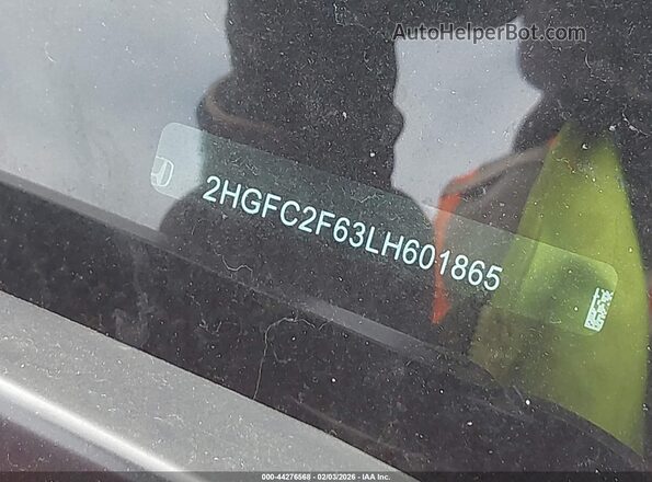 2HGFC2F63LH601865 2020 HONDA CIVIC Красный 