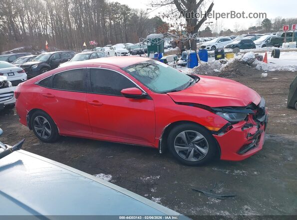 2HGFC2F65LH503212 2020 HONDA CIVIC Red Vista interior trasera