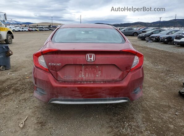 2HGFC2F66LH593311 2020 HONDA CIVIC Red უკანა ხედი