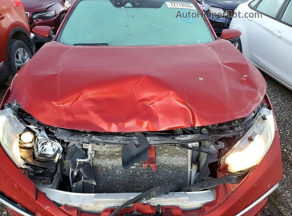 2HGFC2F66LH593311 2020 HONDA CIVIC Red უკანა სალონის ხედი