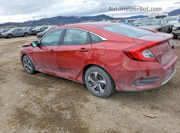 2HGFC2F66LH593311 2020 HONDA CIVIC Red უკანა მარცხენა