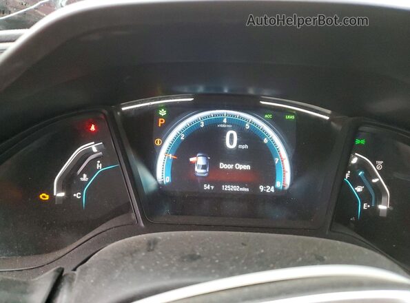 2HGFC2F66LH593311 2020 HONDA CIVIC Red ხელსაწყოთა პანელის ხედი