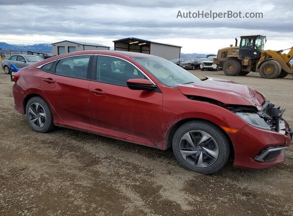 2HGFC2F66LH593311 2020 HONDA CIVIC Red წინა მარჯვენა