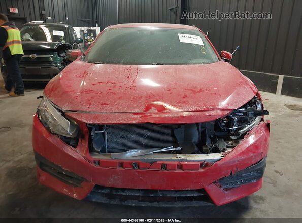 2HGFC2F7XGH562819 2016 HONDA CIVIC Red Dashboard view
