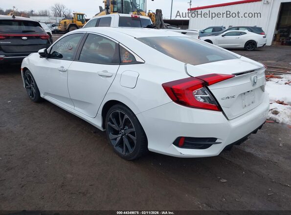 2HGFC2F81KH600911 2019 HONDA CIVIC White Rear left
