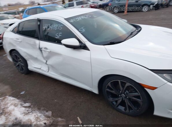 2HGFC2F81KH600911 2019 HONDA CIVIC White Rear interior view