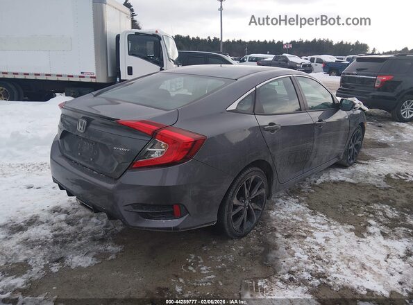 2HGFC2F81MH521841 2021 HONDA CIVIC Gray Задня права чверть