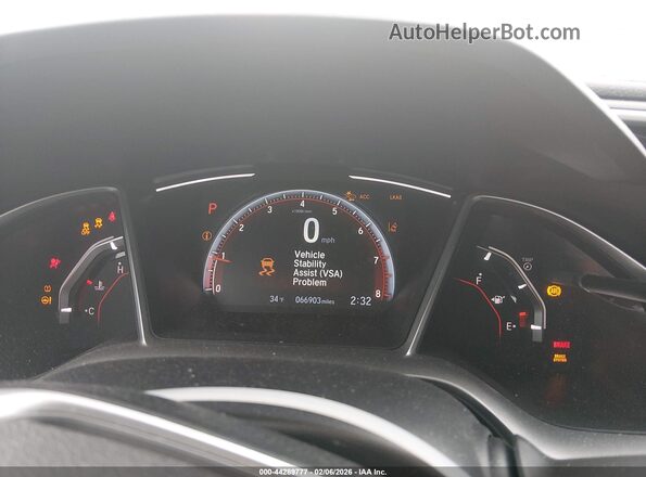 2HGFC2F81MH521841 2021 HONDA CIVIC Gray Вид задніх сидінь