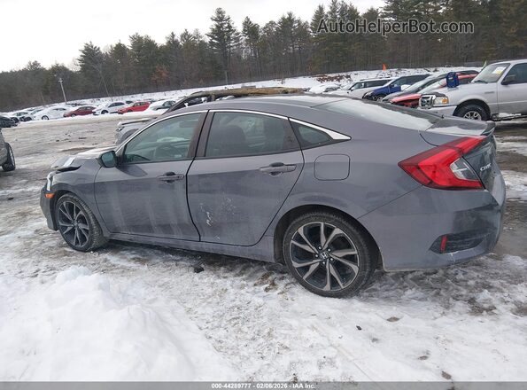 2HGFC2F81MH521841 2021 HONDA CIVIC Gray Панорамний вид салону 360°