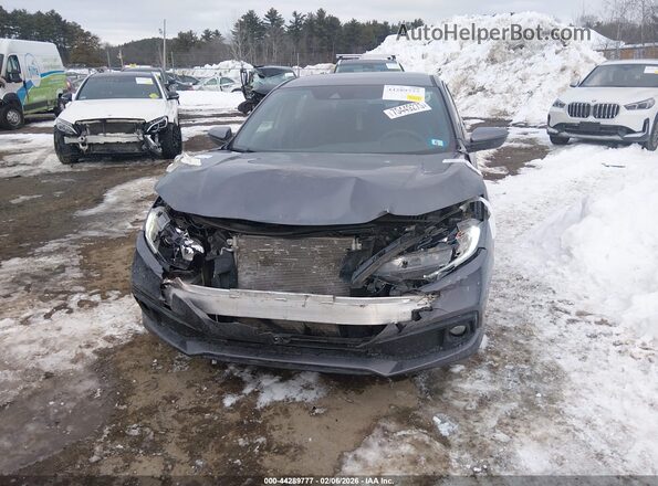 2HGFC2F81MH521841 2021 HONDA CIVIC Gray Вид щитка приладів