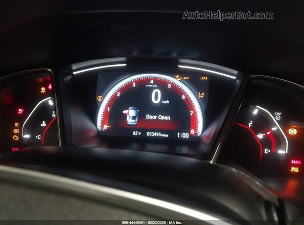 2HGFC2F8XLH593040 2020 HONDA CIVIC Black Vista de los asientos traseros
