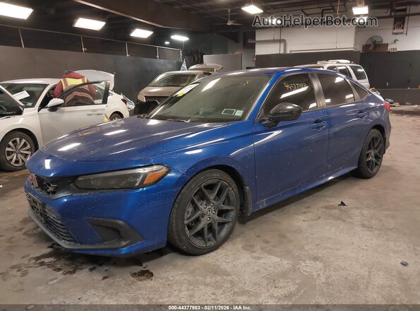 2HGFE1E50PH475404 2023 HONDA CIVIC Синий Передняя левая четверть