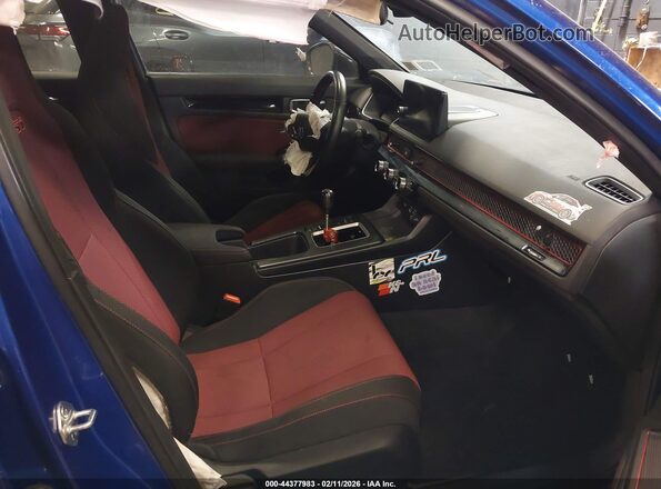 2HGFE1E50PH475404 2023 HONDA CIVIC Синий Вид салона спереди
