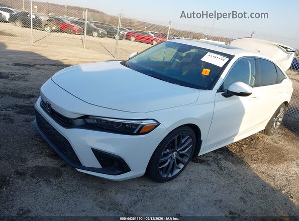 2HGFE1F93NH301275 2022 HONDA CIVIC White Առջևի ձախ երեք քառորդ տեսարան