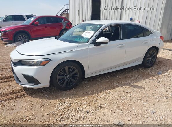 2HGFE2F24NH511490 2022 HONDA CIVIC White წინა მარცხენა ხედი სამი მეოთხედიდან