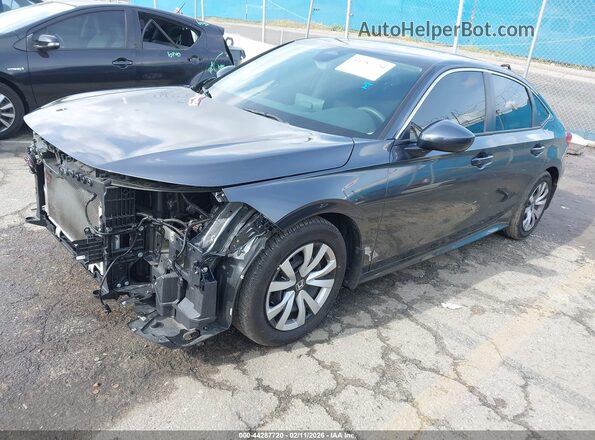 2HGFE2F28RH586022 2024 HONDA CIVIC Серый Передняя левая четверть