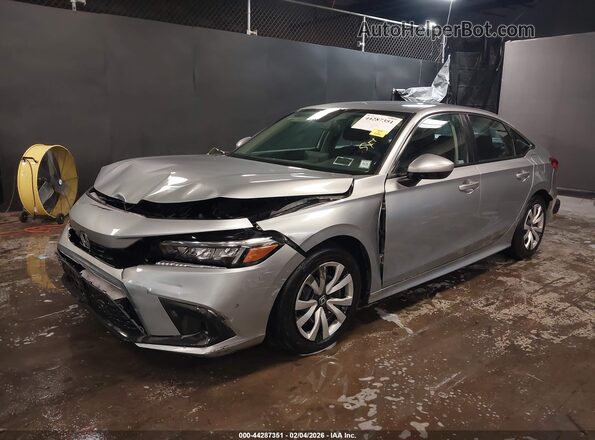 2HGFE2F29PH568724 2023 HONDA CIVIC Silver Առջևի ձախ երեք քառորդ տեսարան