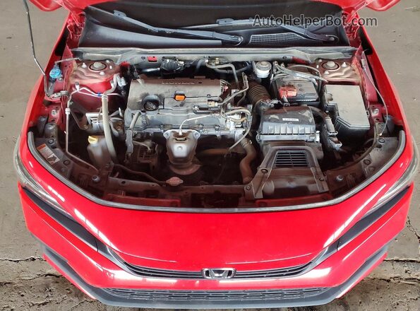 2HGFE2F53NH502807 2022 HONDA CIVIC Red Vista interior trasera