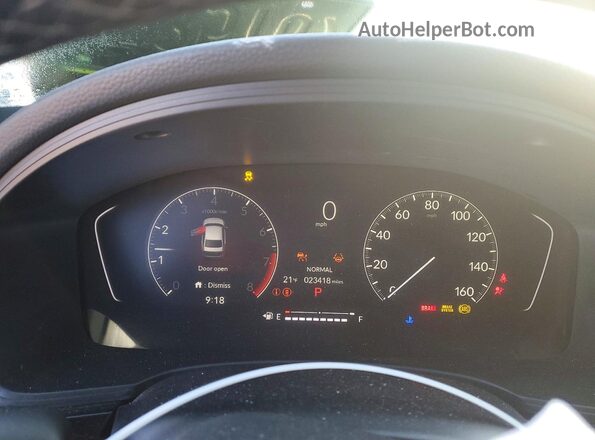 2HGFE2F53RH526028 2024 HONDA CIVIC Gray ხელსაწყოთა პანელის ხედი