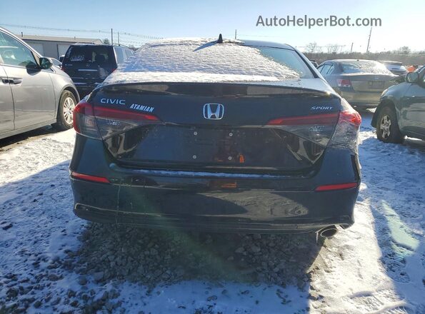 2HGFE2F55NH599508 2022 HONDA CIVIC Black Widok z tyłu