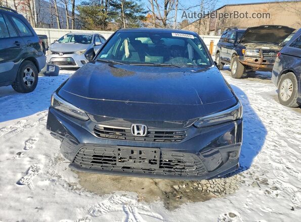 2HGFE2F55NH599508 2022 HONDA CIVIC Black Widok z przodu