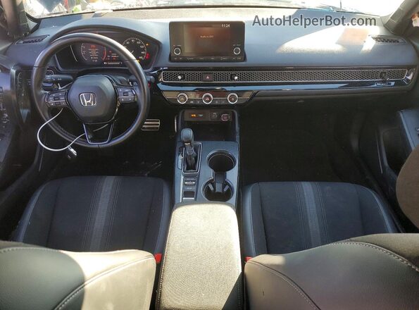 2HGFE2F55NH599508 2022 HONDA CIVIC Black Widok deski rozdzielczej