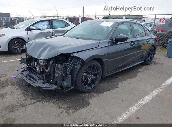 2HGFE2F56PH547520 2023 HONDA CIVIC Gray Առջևի ձախ երեք քառորդ տեսարան