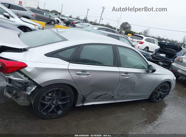 2HGFE2F57NH557258 2022 HONDA CIVIC Gray Սալոնի հետևի տեսք