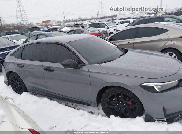 2HGFE2F5XSH556052 2025 HONDA CIVIC Gray Սալոնի հետևի տեսք