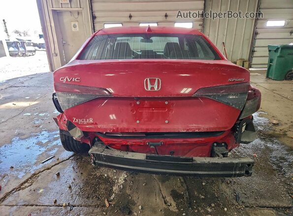 2HGFE2F5XSH588158 2025 HONDA CIVIC Red უკანა ხედი