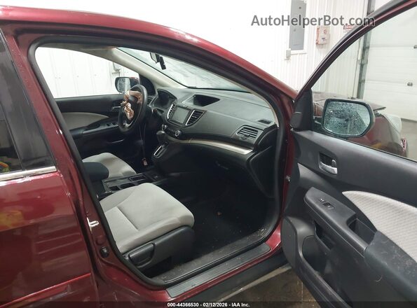 2HKRM4H55GH604580 2016 HONDA CR-V Burgundy წინა სალონის ხედი