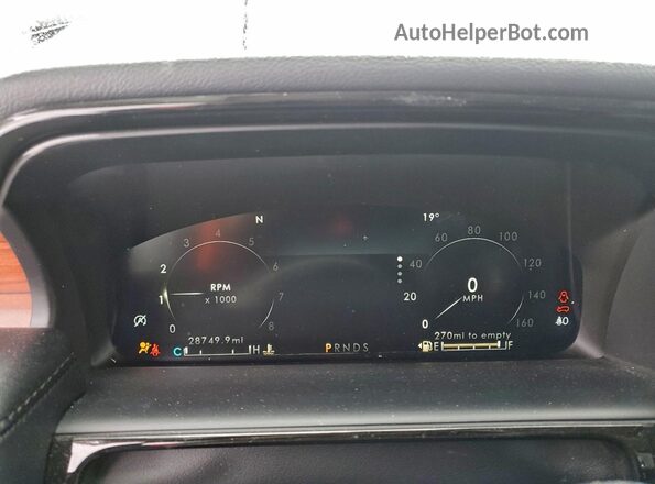 2LMPJ8K92PBL23822 2023 LINCOLN NAUTILUS Gray Instrument cluster view
