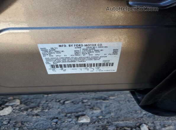 2LMPJ8K96MBL14892 2021 LINCOLN NAUTILUS Tan 