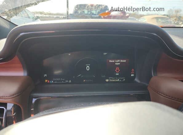 2LMPJ8K9XNBL11558 2022 LINCOLN NAUTILUS Black Սարքավորումների վահանակի տեսք
