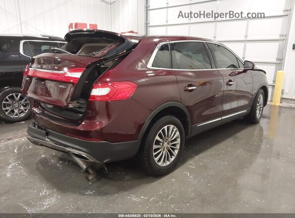 2LMPJ8KR1HBL39298 2017 LINCOLN MKX Maroon Tył prawy