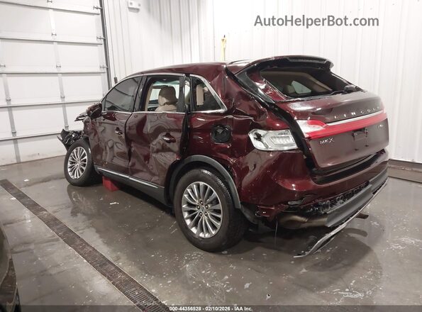 2LMPJ8KR1HBL39298 2017 LINCOLN MKX Maroon Tył lewy