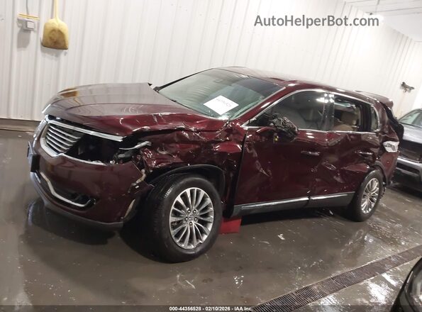 2LMPJ8KR1HBL39298 2017 LINCOLN MKX Maroon Widok wnętrza 360 stopni