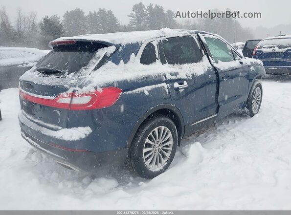 2LMPJ8KR5HBL32516 2017 LINCOLN MKX Blue Rear right