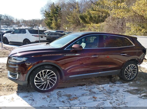 2LMPJ8L93KBL40698 2019 LINCOLN NAUTILUS Burgundy 