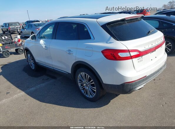 2LMPJ8LR1HBL17834 2017 LINCOLN MKX White Հետևի ձախ