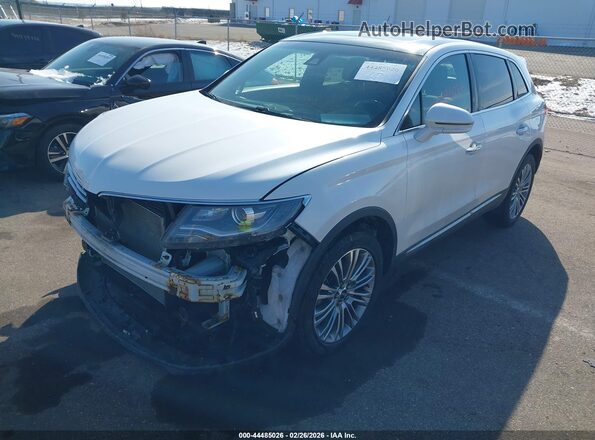 2LMPJ8LR1HBL17834 2017 LINCOLN MKX White Առջևի ձախ երեք քառորդ տեսարան